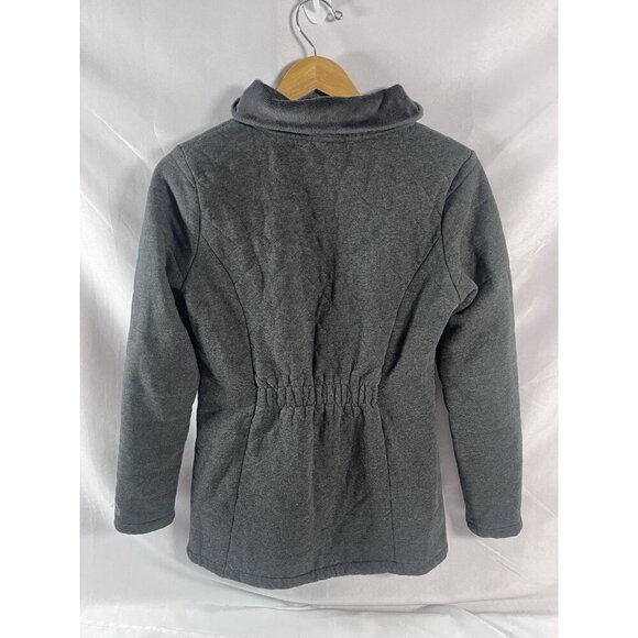 The North Face Caroluna Jacket Women's Size Medium Dark Gray Sherpa Lined - Picture 3 of 10